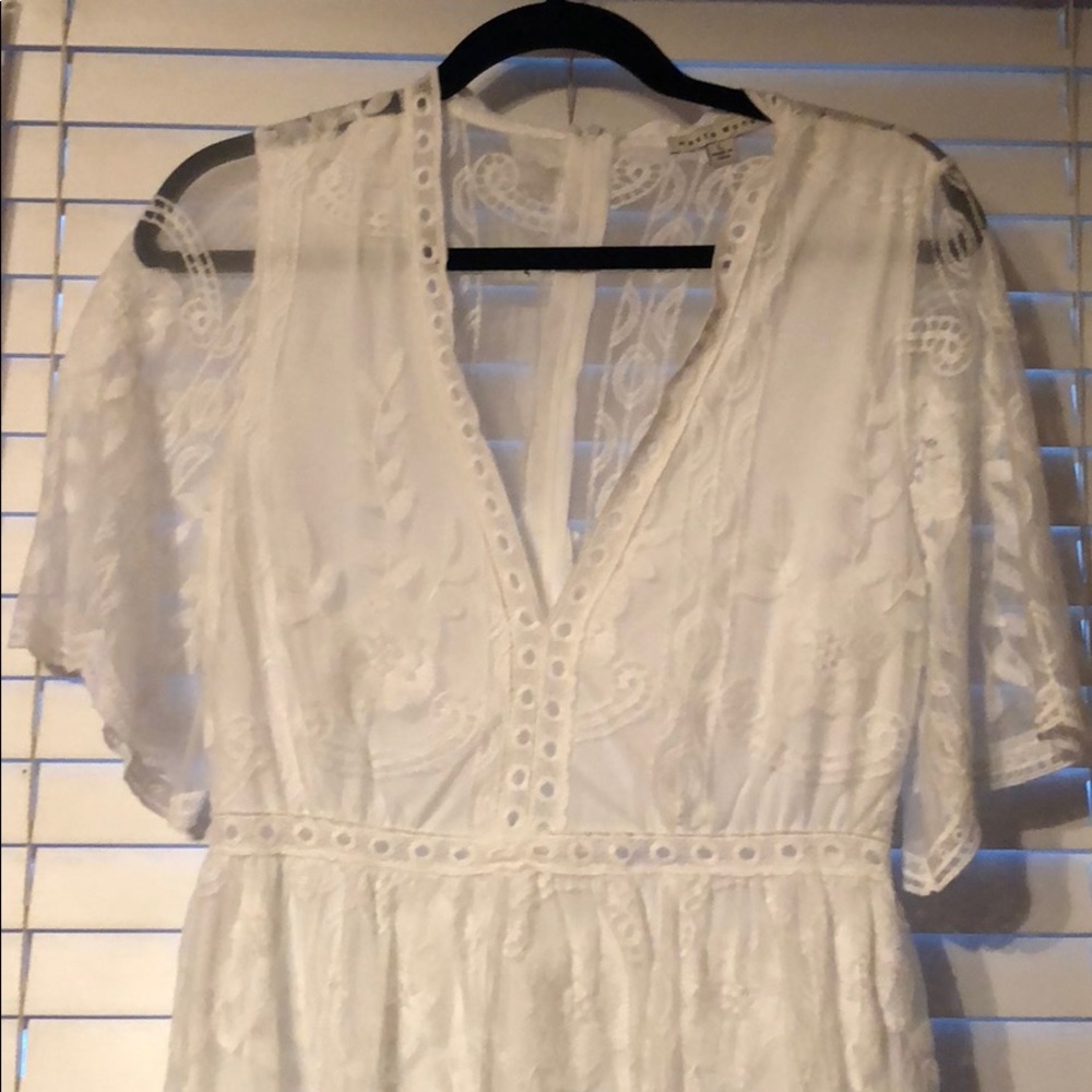 White lace dress